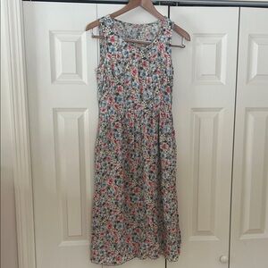 Cath Kidston Floral Sleeveless spring Midi Dress UK 12 / US 8 M